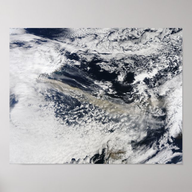 Poster Plume de cendres du volcan Eyjafjallajokull 2 (Devant)