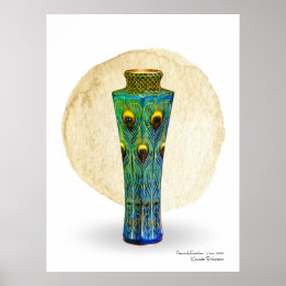 Poster Plumes de paon Imprimer, papier d'affiche de valeu