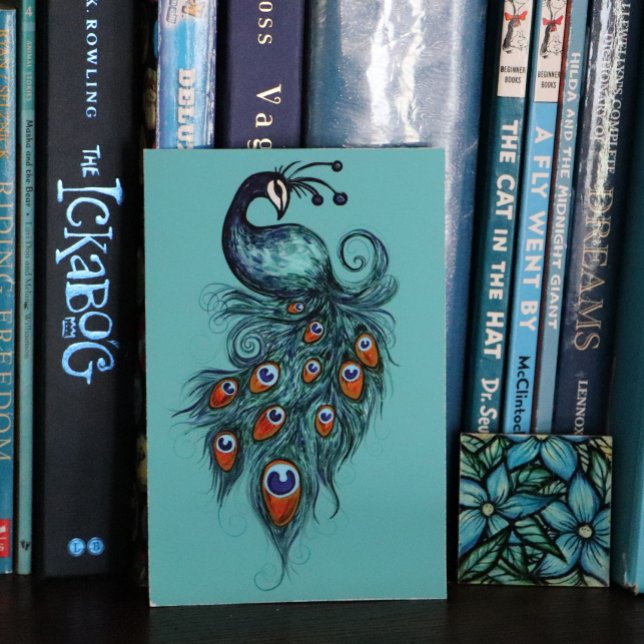 Poster Plumes de paon Peacocks Turquoises (Créateur téléchargé)