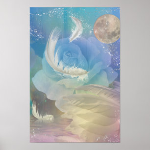 Poster Plumes et arcs-en-ciel