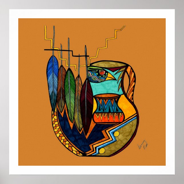 Poster Plumes & Pot Spirit Reproduction (Devant)