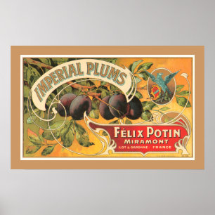 Poster Plums impériaux