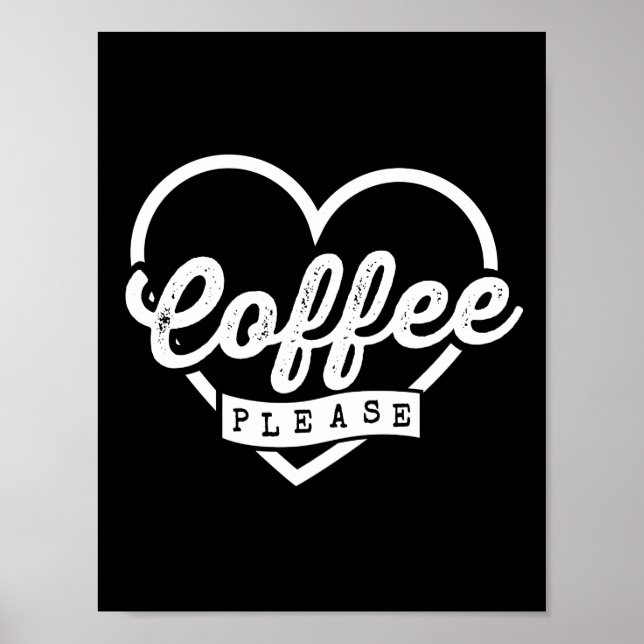 POSTER PLUS DE CAFÉ S'IL VOUS PLAÎT (Devant)