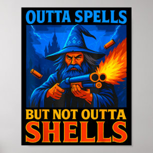 Poster Plus de sorts mais pas sans coquilles Magicien Fan