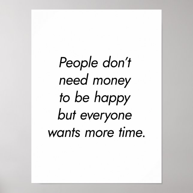 Poster plus de temps (Devant)