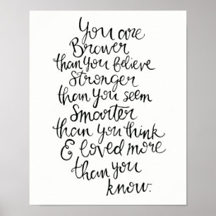 Poster Plus fort, plus intelligent, plus courageux et aim