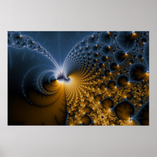 Poster Plus loin - L'art fractal