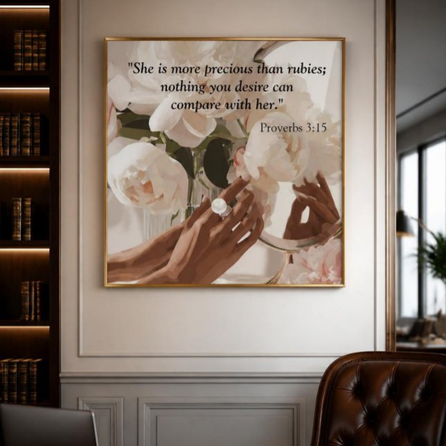 Poster « Plus précieux que les rubis » (Créateur téléchargé)