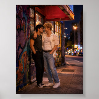 Poster Plus près que la musique | Projet d'art gay