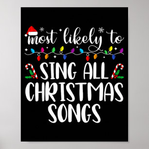 Poster Plus susceptible de chanter toutes les chansons de