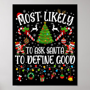 Poster Plus susceptible de demander au Père Noël de défin