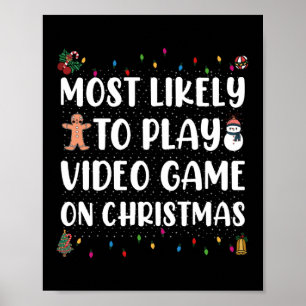 Poster Plus susceptible de jouer aux jeux vidéo le jour d