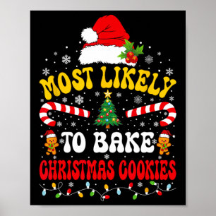 Poster Plus susceptible de préparer des biscuits de Noël