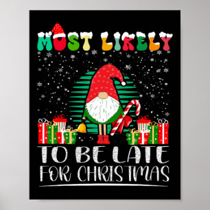 Poster Plus susceptible d'être en retard pour Noël, famil