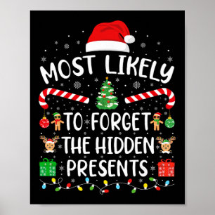 Poster Plus Susceptible d'Oublier les Cadeaux Cachés Corr
