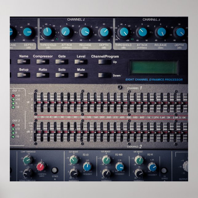 Poster Plusieurs boutons Sound Mixer Studio (Devant)