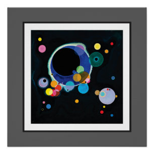 Poster Plusieurs cercles par Wassily Kandinsky