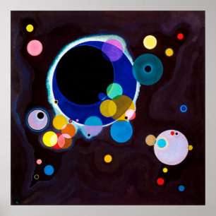 Poster Plusieurs cercles, Wassily Kandinsky