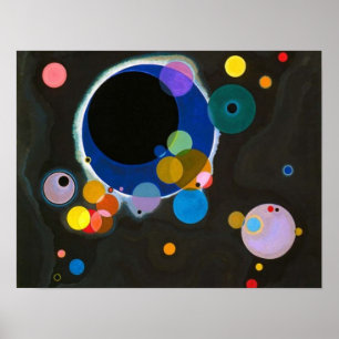 Poster Plusieurs cercles Wassily Kandinsky