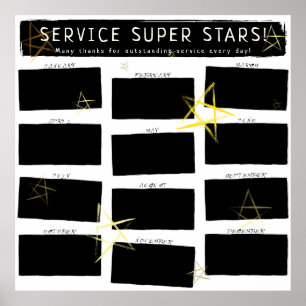 Poster Plusieurs employés du mois affichage photo