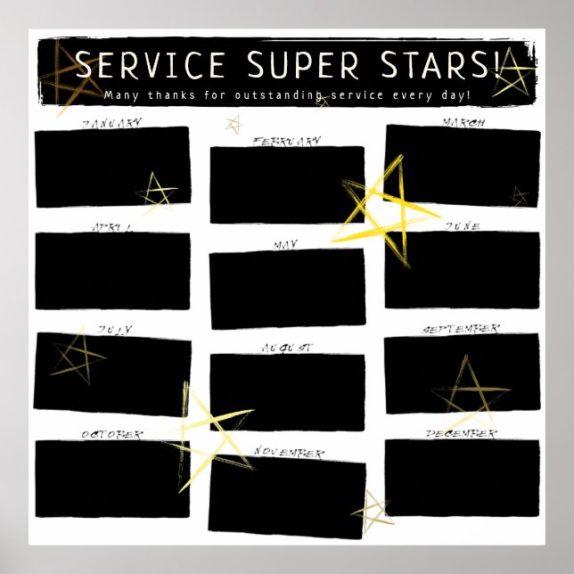 Poster Plusieurs employés du mois affichage photo (Devant)