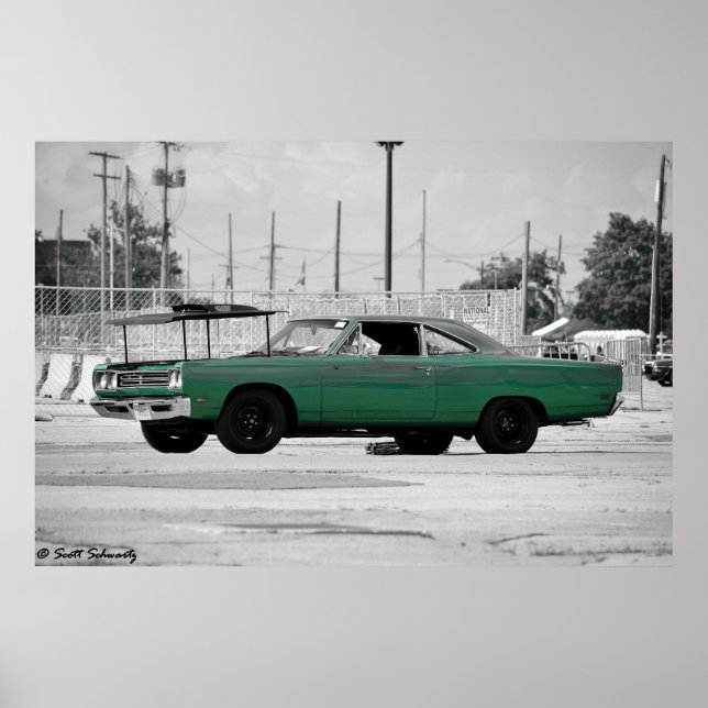 Poster Plymouth Roadrunner 1969 440 (Devant)