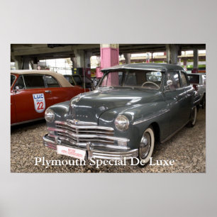 Poster Plymouth Special De Luxe. Livre de 1949