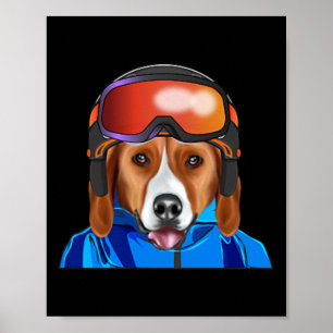 Poster Poche de ski American Foxhound