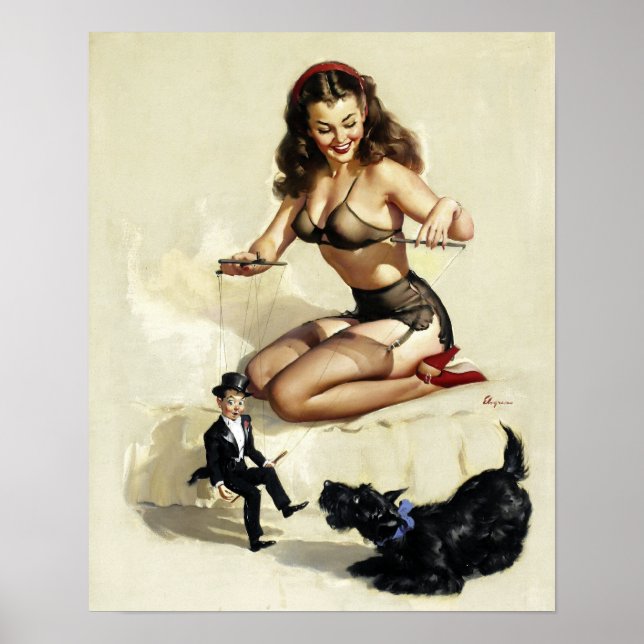 Poster Pochette de marionnette vers le haut (Devant)