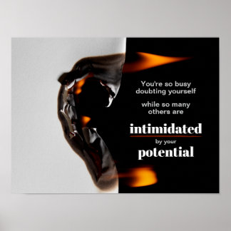 Poster Pochette d'impression de devis motivante