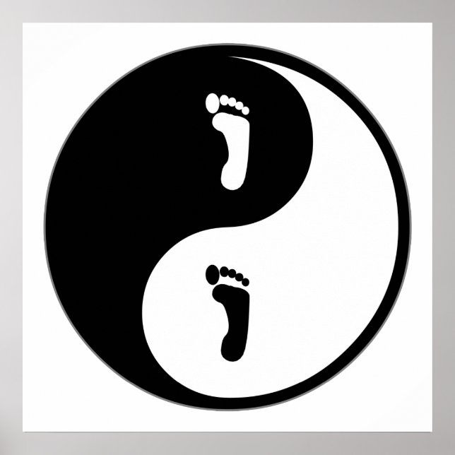 Poster Podiatrie de Yin Yang (Devant)