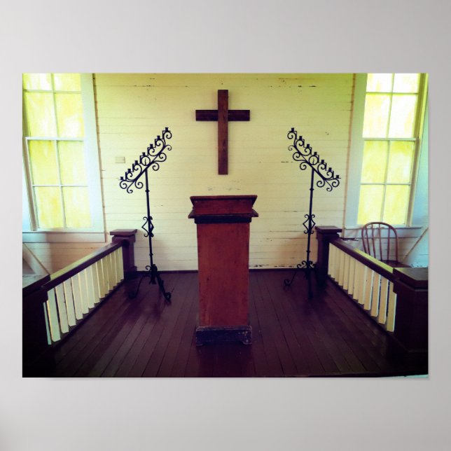 Poster Podium de l'église 2 (Devant)