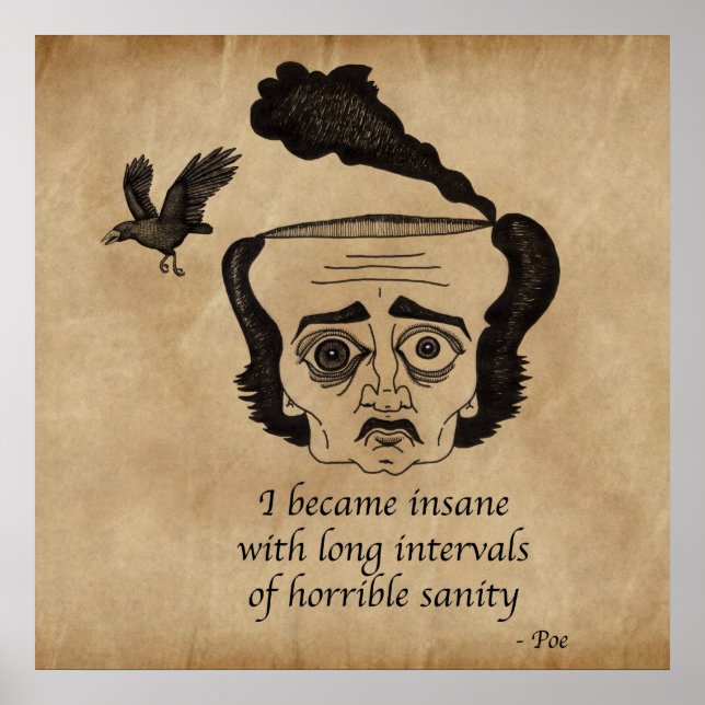 Poster Poe fou (Devant)