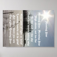 Poster Poem Matin Star Par Ladee Basset