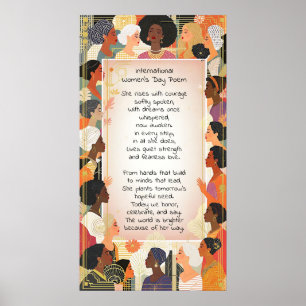 Poster Poème de la Journée internationale des femmes