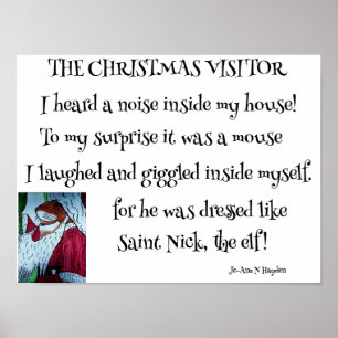 POSTER POÈME DE VISITE DE NOËL