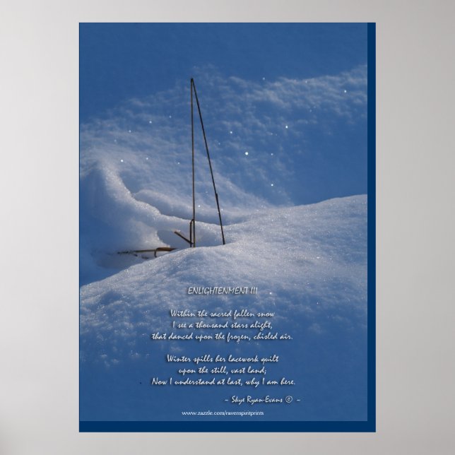 Poster Poème d'hiver des Lumières Imprimer (Devant)