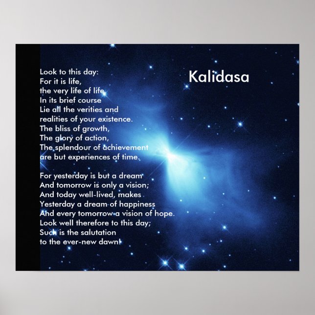 Poster Poème Kalidasa (Devant)
