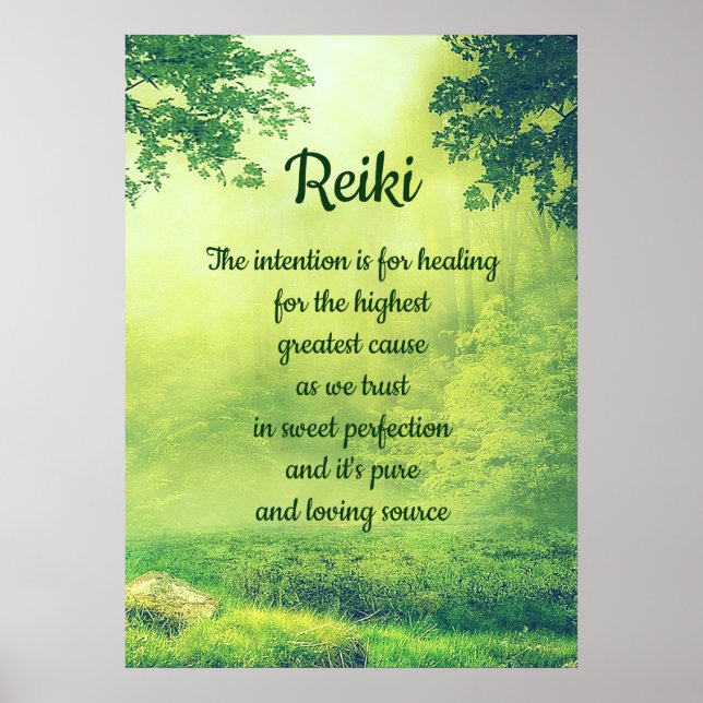 Poster Poème Reiki (Devant)