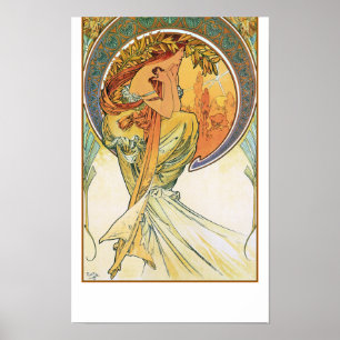 Poster Poésie par Alphonse Mucha