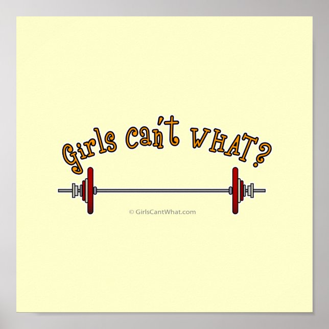 Poster Poids - Barbell (Devant)