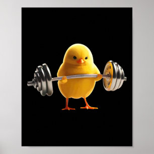 Poster Poids Chick Gym Bodybuilding Fitne