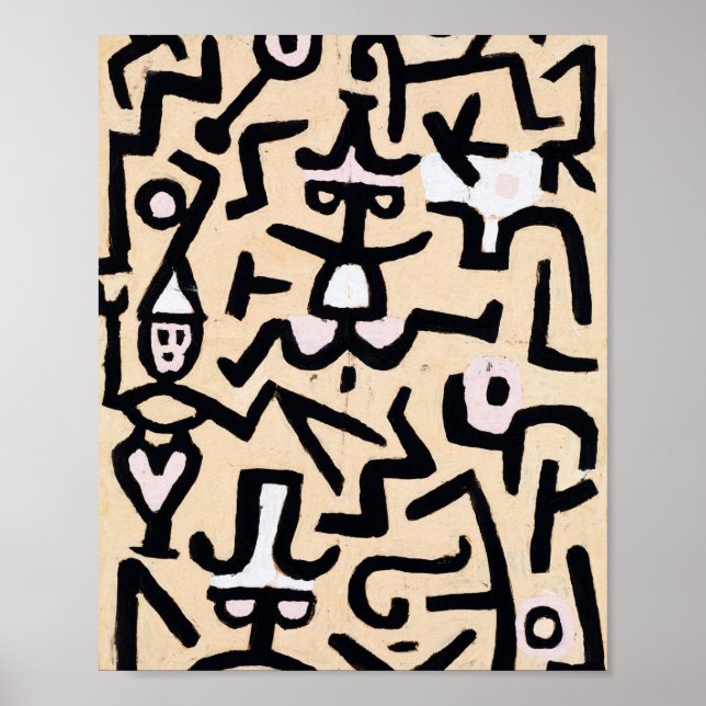 Poster Poignée de comédiens : Paul Klee 1938 (Devant)