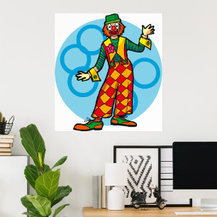 Poster Poing clown
