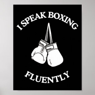 Poster Poing de boxe Appareil de kickboxing vintage cool