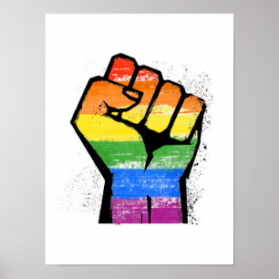 Poster Poing de résistance LGBT