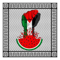 Poing de résistance palestinienne sur le symbole d
