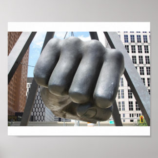 Poster Poing Détroit