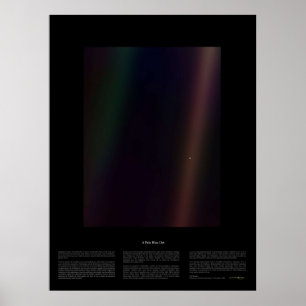 Poster Point bleu pâle Nasa x Carl Sagan