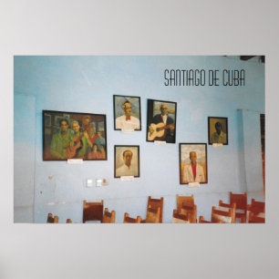 Poster Point de repère de Santiago de Cuba Club de musiqu